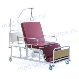 Электрическая медицинская кровать с кардио-креслом Belberg 4-02 с санитарным оснащением в Самаре