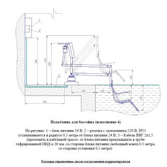 Подъемник малый для опускания пациента в бассейн в Самаре
