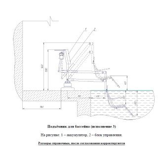 Подъемник малый для опускания пациента в бассейн в Самаре