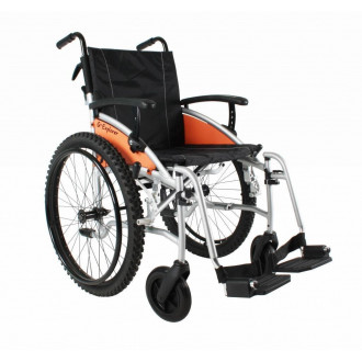 Кресло-коляска с ручным приводом Excel G-Lite Pro 24 с широкими приводными колёсами в Самаре